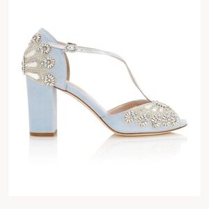 NWOT Emmy London Bluebell Bridal Heels, Size 7.5/8